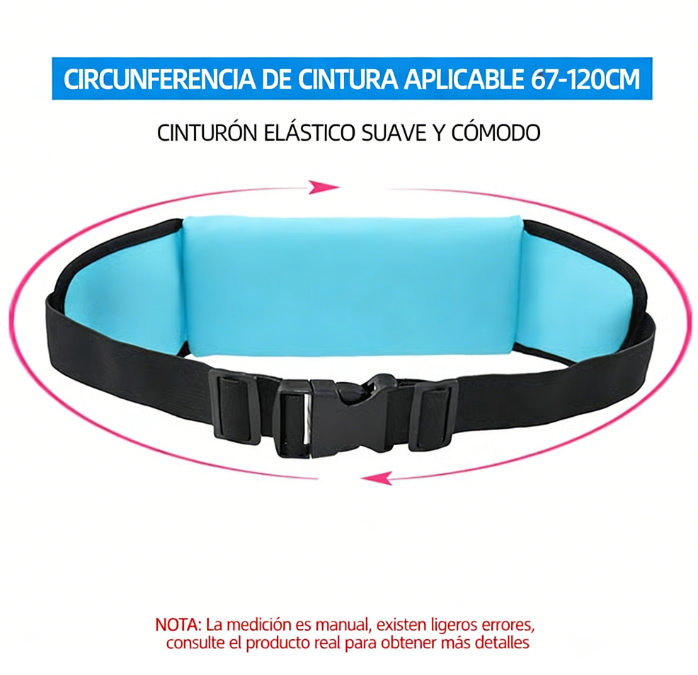 ⏰ ¡Oferta Limitada 50% OFF! 🏃‍♂️ Running Jogging Portátil – Cinturón Impermeable con Soporte para Teléfono, Perfecto para Deportes al Aire Libre 🌟📱💦