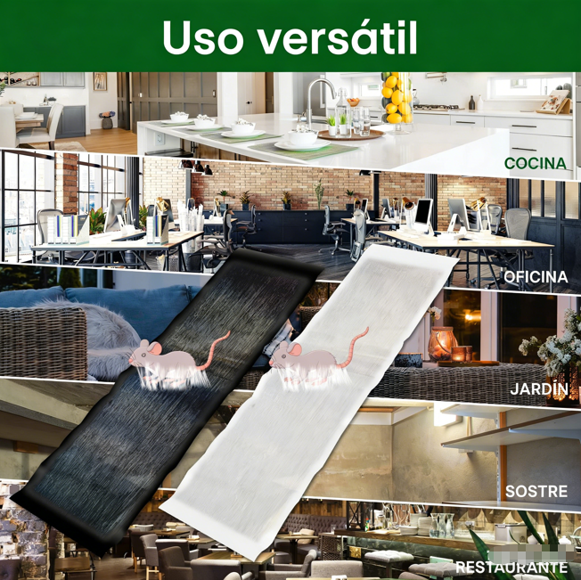 ⏰ ¡Oferta Limitada 50% OFF! 🐭 Trampa Adhesiva Grande para Ratones – Captura Rápida y Eficaz, Fácil de Usar ✨🏠