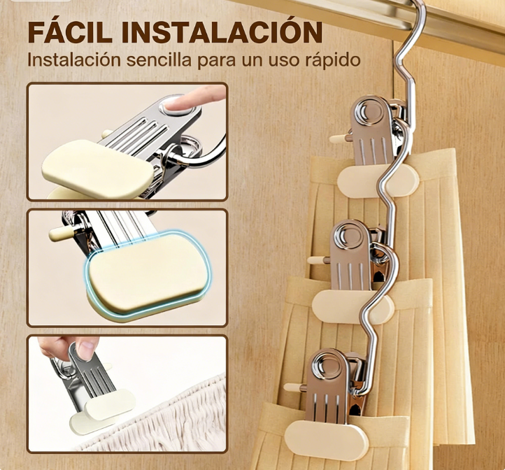 ⏰ ¡Oferta Limitada 50% OFF! 🧺 Pinzas para Ropa Multifuncionales con Gancho – Seca, Organiza y Ahorra Espacio Fácilmente ✨🏠