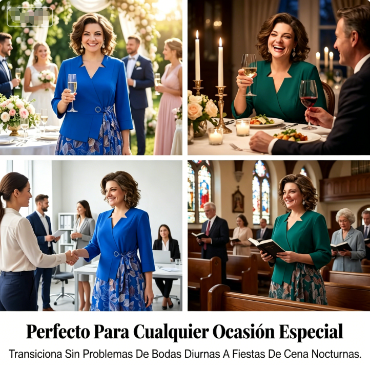 ⏰ ¡Oferta Limitada 50% OFF! 👗 Vestido Efecto Dos Piezas con Estampado de Hojas – Elegancia sin Esfuerzo en Cualquier Momento y Lugar ✨🍃