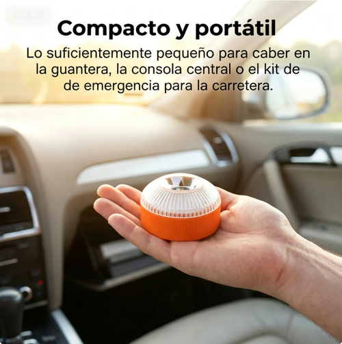 ⏰ ¡Oferta Limitada 50% OFF! 🔈 Luz LED de Advertencia de Emergencia Magnética – Alta Visibilidad y Fácil de Colocar 🚨✨