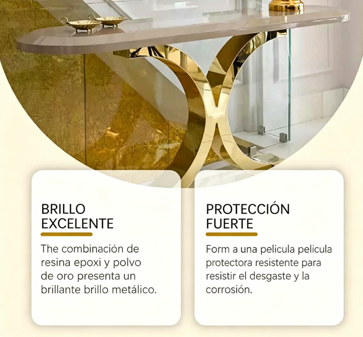 ⏰ ¡Oferta Limitada 50% OFF! 🎨 Pintura Dorada Metálica y Ecológica – Transforma tus Espacios con Lujo 🌿✨