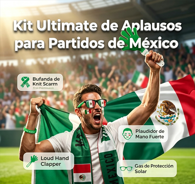 ⏰🔥 ¡Oferta Limitada 50% OFF! 🇲🇽 Ultimate Mexico Match Cheer Kit – Todo lo que Necesitas para Animar y Celebrar el Partido 🎉🎺