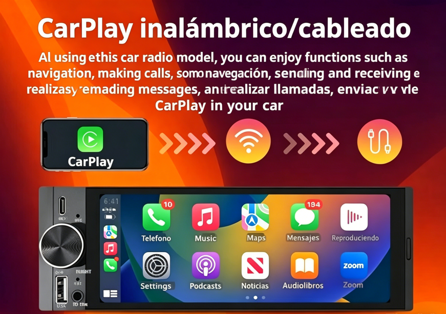 ⏰🔥 ¡Oferta Limitada 50% OFF! 📱 Pantalla Táctil Inteligente Inalámbrica 6,36" – Bluetooth, Control por Voz y Multimedia HD ✨🔊