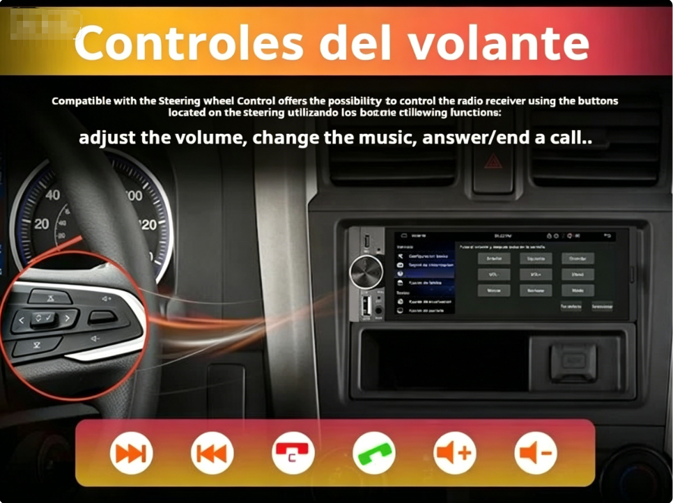 ⏰🔥 ¡Oferta Limitada 50% OFF! 📱 Pantalla Táctil Inteligente Inalámbrica 6,36" – Bluetooth, Control por Voz y Multimedia HD ✨🔊