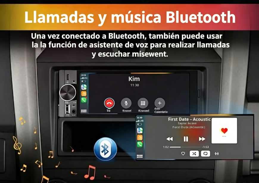 ⏰🔥 ¡Oferta Limitada 50% OFF! 📱 Pantalla Táctil Inteligente Inalámbrica 6,36" – Bluetooth, Control por Voz y Multimedia HD ✨🔊
