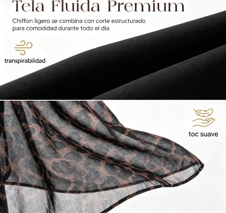 ⏰🔥 ¡Oferta Limitada 50% OFF! 🐆 Conjunto de Blazer y Pantalón para Mujer – Elegancia Profesional con Detalles de Leopardo ✨💼