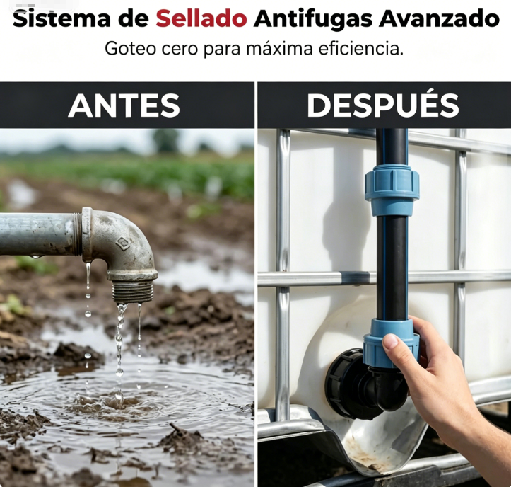 ⏰🔥 ¡Oferta Limitada 50% OFF! 🛠️ Kit Completo de Montaje para Tanque IBC – Instalación Fácil y Rápida 💧✨