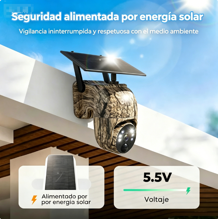 ⏰🔥 ¡Oferta Limitada 50% OFF! 🌞📹 Cámara de Seguridad Solar WiFi – Rotación 355° y Detección de Movimiento Exterior ✨🏡