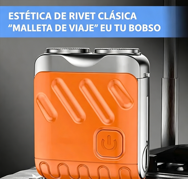 ⏰🔥 ¡Oferta Especial 50% OFF! 🪒 Afeitadora Eléctrica Portátil – Doble Anillo y Corte Preciso en Minutos ✨💈