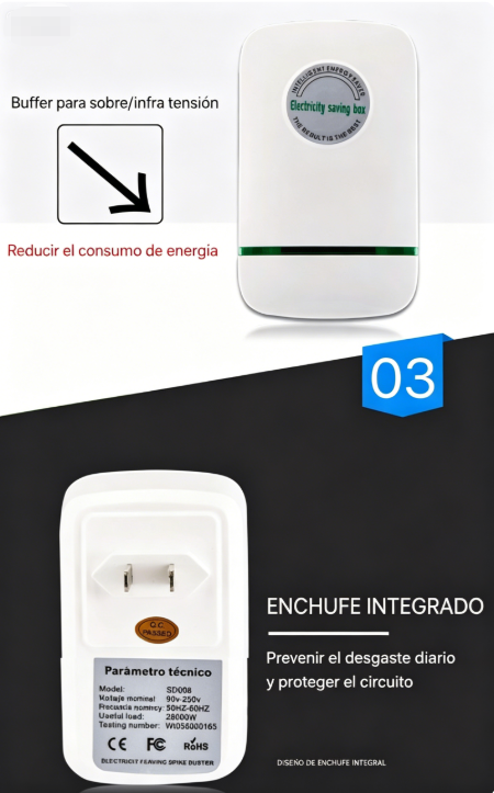⏰🔥 ¡Oferta Especial 50% OFF! ⚡ Caja Ahorro de Electricidad para Hogar – Reduce tu Consumo y Protege tus Aparatos 🏠💡