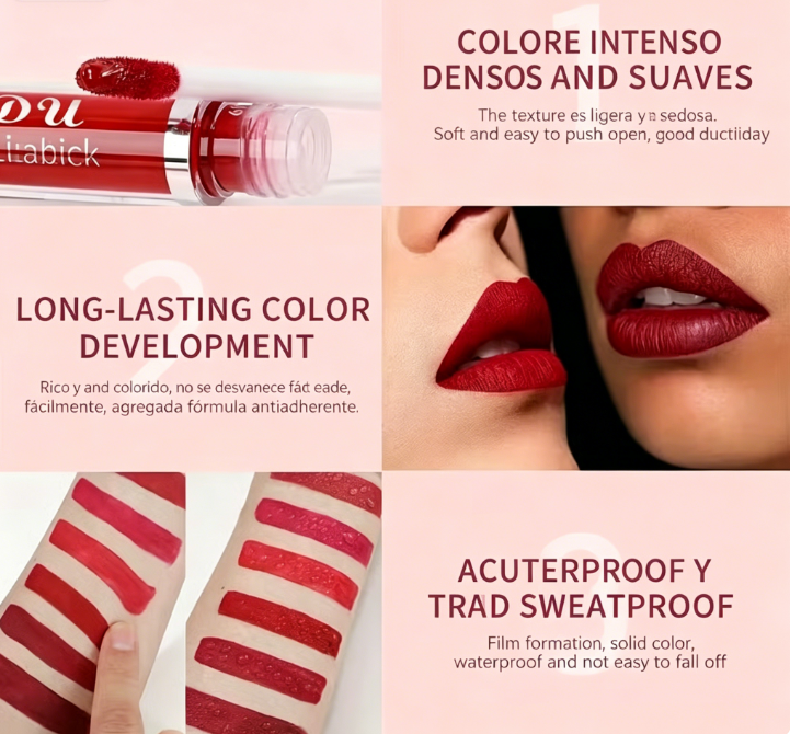 ⏰🔥 ¡Oferta Especial 50% OFF! 💄 Brillo de Labios Mate Impermeable – Set de 10 Piezas para Labios Perfectos Todo el Día ✨💋