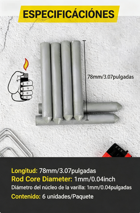 ⏰🔥 ¡Oferta Especial 50% OFF! 🛠️ Varilla de Soldadura Universal – Rendimiento Óptimo a Bajas Temperaturas ✨💪