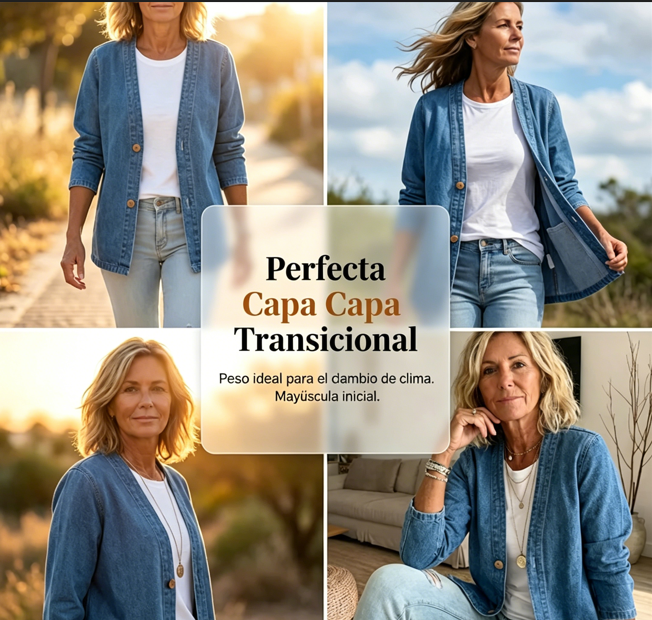 ⏰🔥 ¡Oferta Especial 50% OFF! 🧥 Chaqueta Vaquera Clásica – Estilo Atemporal y Comodidad Todo el Día 🍊✨