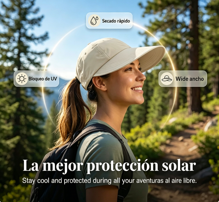⏰🔥 ¡Oferta Especial 50% OFF! 🎁 Sombrero de Béisbol de Ala Ancha – Protección Solar y Estilo para Todas tus Aventuras ☀️👒