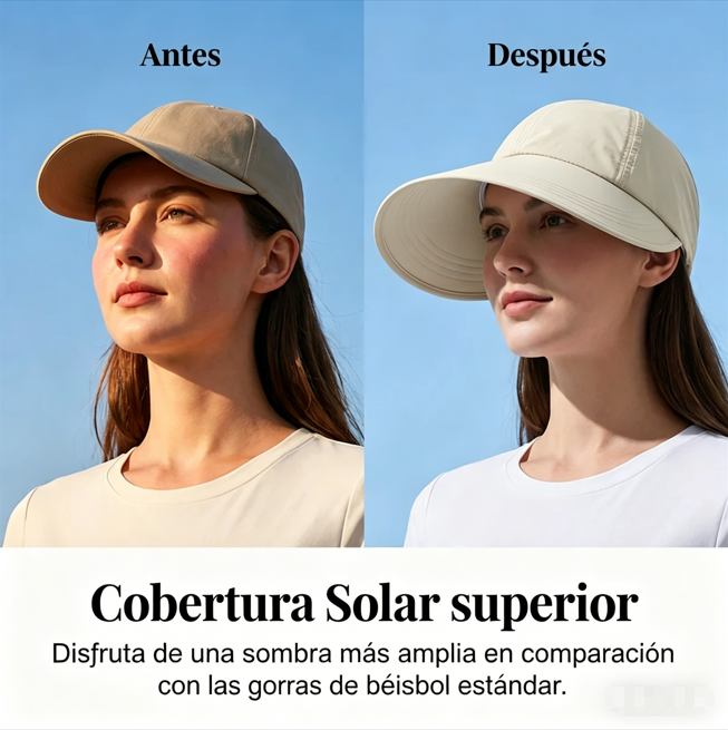 ⏰🔥 ¡Oferta Especial 50% OFF! 🎁 Sombrero de Béisbol de Ala Ancha – Protección Solar y Estilo para Todas tus Aventuras ☀️👒