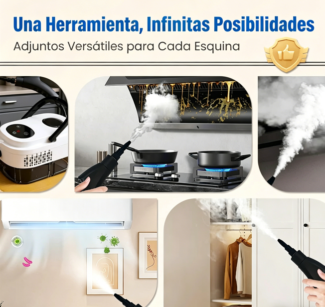⏰🔥 ¡50% DE DESCUENTO POR TIEMPO LIMITADO! 🏠 Limpiador a Vapor Multifuncional – Alta Temperatura, Higiene y Comodidad en tu Hogar ✨💧