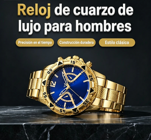 ⏰🔥 ¡50% DE DESCUENTO POR TIEMPO LIMITADO! ⌚ Reloj de Cuarzo para Hombre – Elegante, Clásico y Perfecto para Cada Ocasión ✨💼