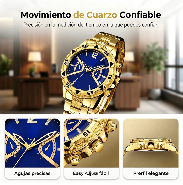 ⏰🔥 ¡50% DE DESCUENTO POR TIEMPO LIMITADO! ⌚ Reloj de Cuarzo para Hombre – Elegante, Clásico y Perfecto para Cada Ocasión ✨💼