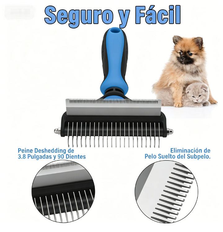 ⏰🔥 ¡50% DE DESCUENTO POR TIEMPO LIMITADO! 🐶🐱 Herramienta Profesional para Desenredar – Pelo Suave y Libre de Nudos en Mascotas ✨💖