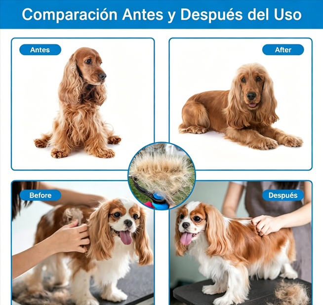 ⏰🔥 ¡50% DE DESCUENTO POR TIEMPO LIMITADO! 🐶🐱 Herramienta Profesional para Desenredar – Pelo Suave y Libre de Nudos en Mascotas ✨💖