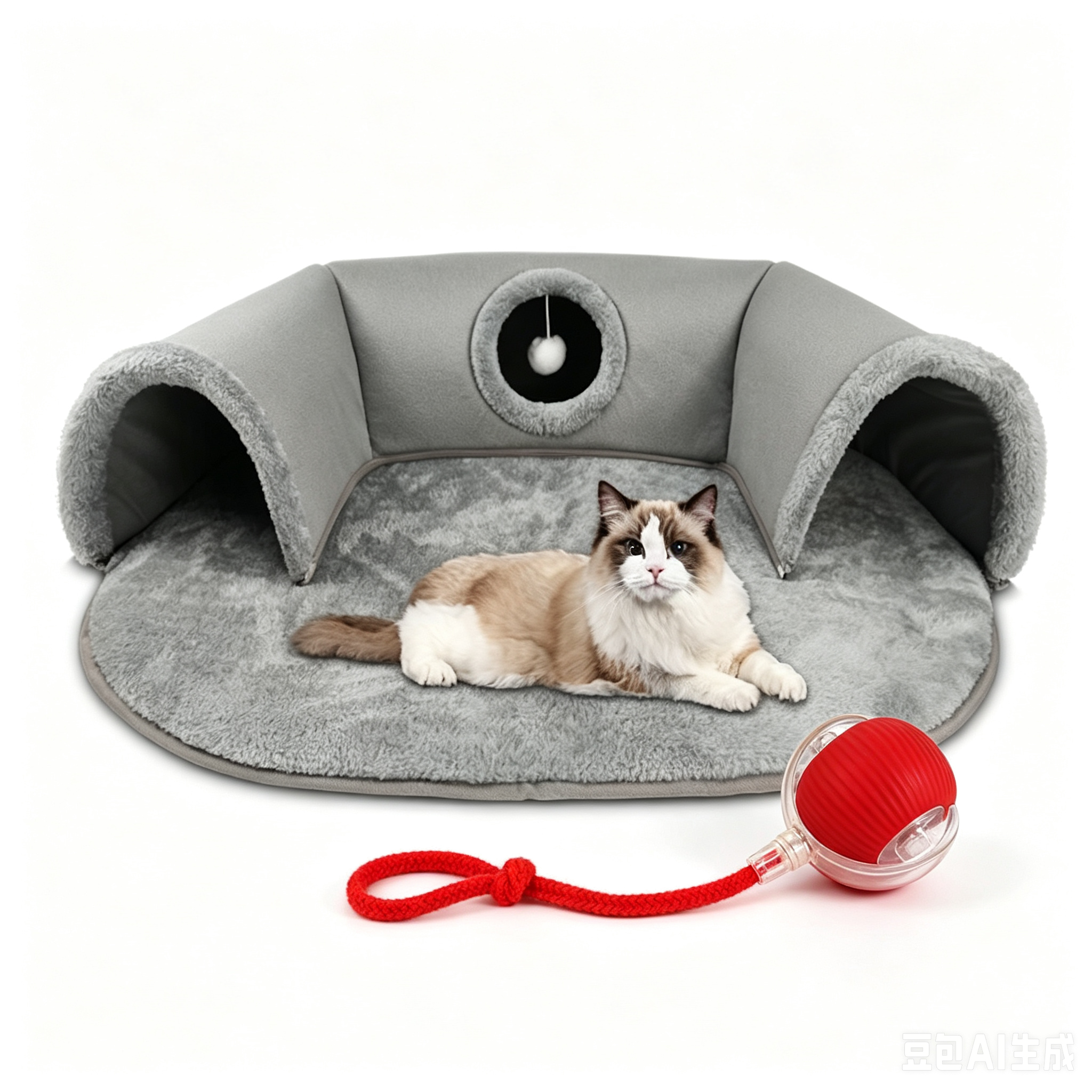 🐱✨ ¡OFERTA 50% OFF! Cama Túnel 2 en 1 para Gatos – Juego y Comodidad en Uno