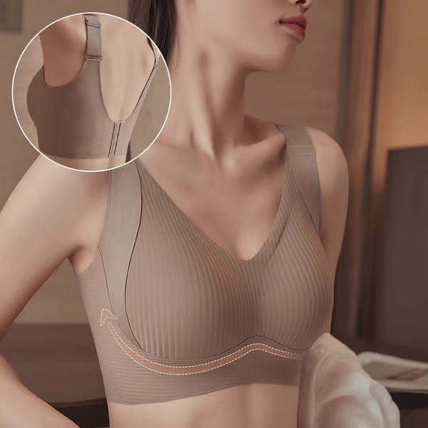 👙 Brasier sin Aros de Soporte Firme – Cómodo, Suave y de Uso Diario ✨