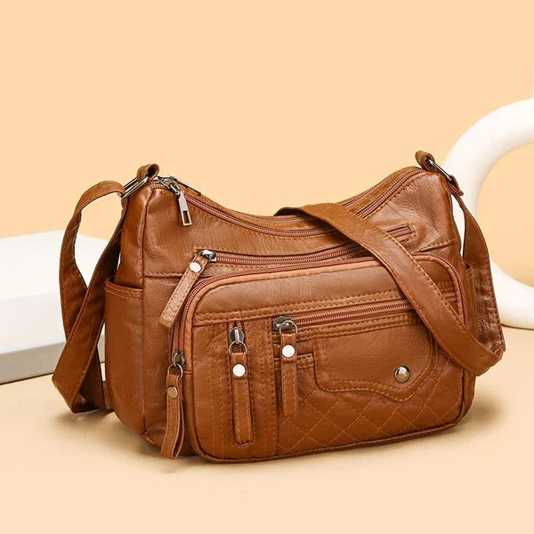 Bandolera Cuero Suave Esencia Cumbre Prisma, Elegancia y Funcionalidad en Cada Detalle