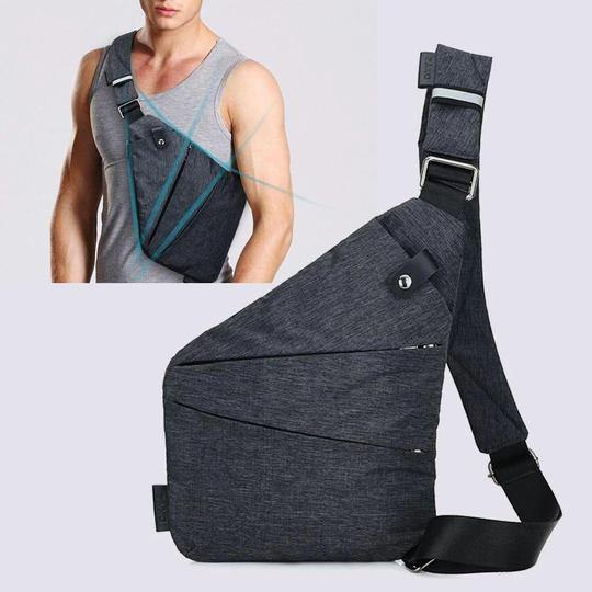 Bolso Cinturón Multifunción Diseño Geométrico Aura Prisma Camino, Comodidad y Seguridad Antirrobo