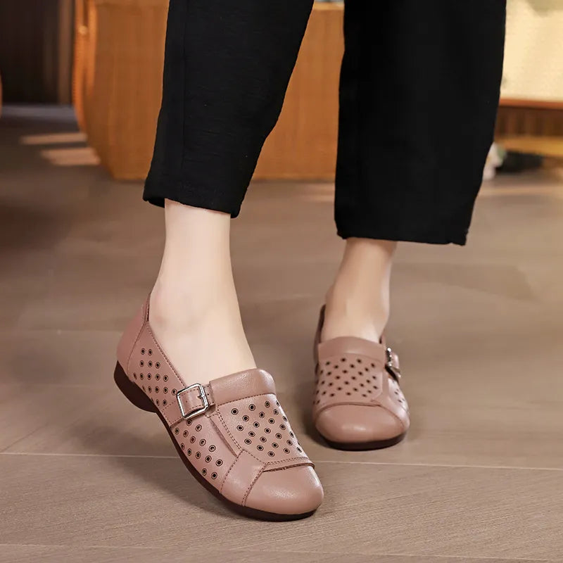 Zapato Ortopédico Cuero Suave Aurora Equilibrio Serenidad, Confort Extremo y Protección Antideslizante