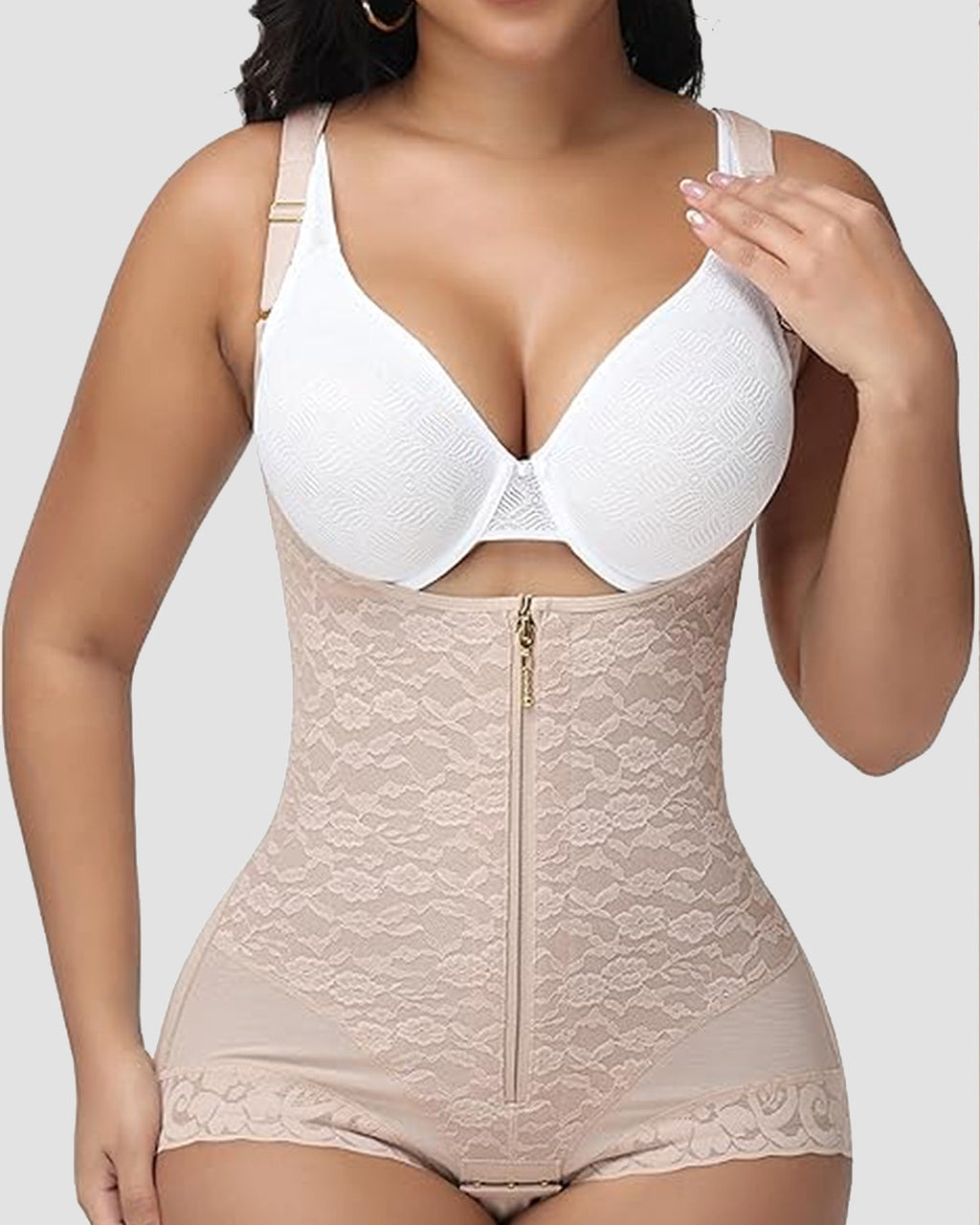 Shapshe® Body moldeador de encaje con escote abierto Columbia