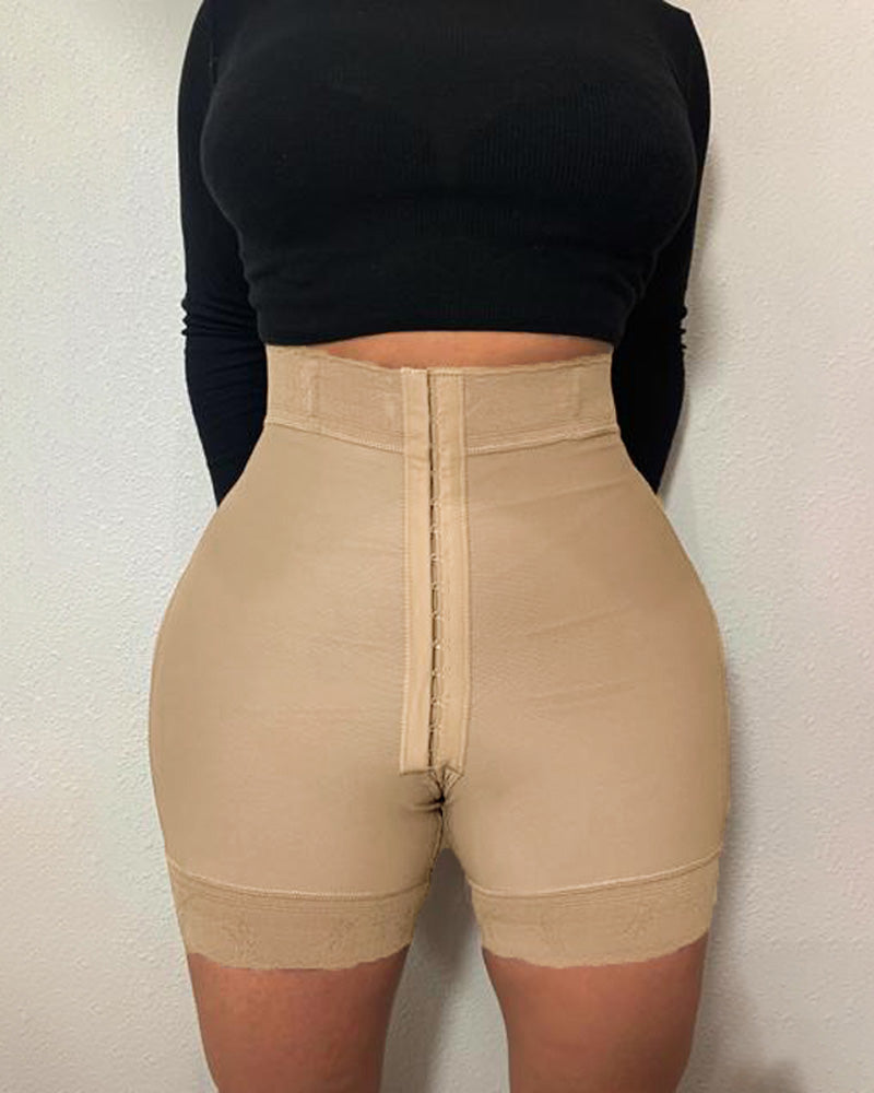 Shapshe® Prenda de Alta Compresión Levanta Glúteos Panty con 3 Ganchos y Ojos Short Moldeador