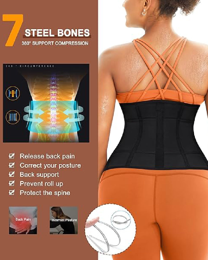 Faja Deportiva Entrenadora de Cintura para Mujeres, Sudadera para Pérdida de Peso, Modeladora de Abdomen, Corsé Sauna