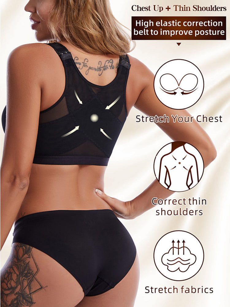 Sujetadores moldeadores para mujer con cierre frontal y tirantes ajustables