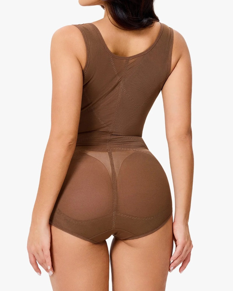 Corsé moldeador de cintura sin costuras de malla, moldeador de glúteos, faja corporal