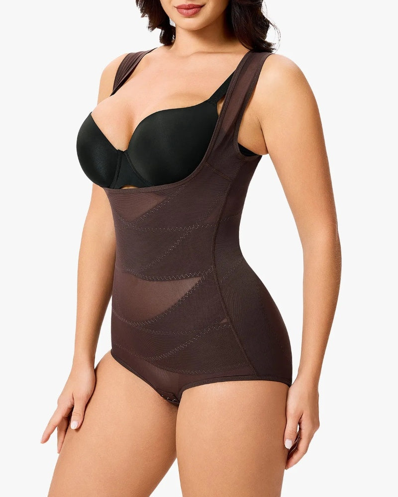 Corsé moldeador de cintura sin costuras de malla, moldeador de glúteos, faja corporal