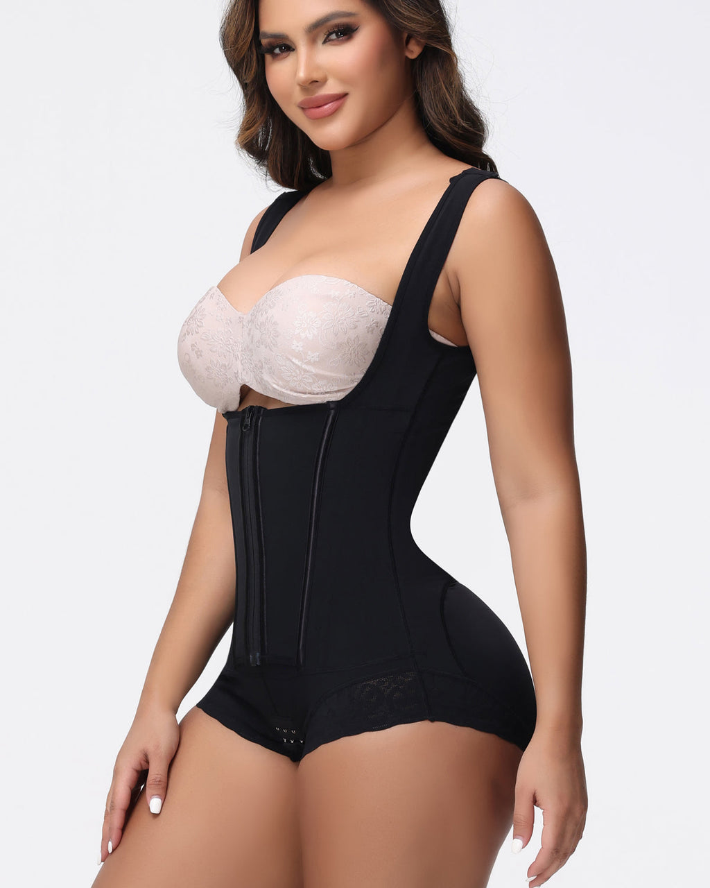 Shapshe® Faja Colombiana Moldeadora 2 en 1 Control de Abdomen con Escote Abierto