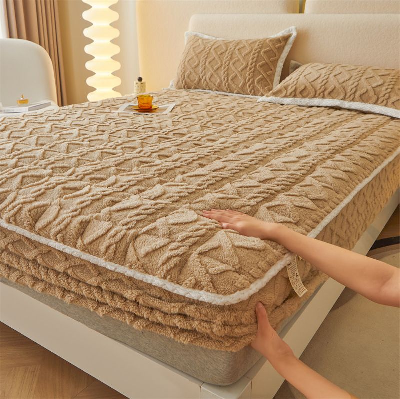🛏️ Ropa de Cama Cálida de Franela Cepillada ❄️✨ ¡Con bolsillos profundos y esquinas antideslizantes para un descanso perfecto durante todo el año! 🛌🌙