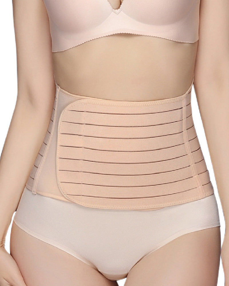 Faja Abdominal Ajustable con Velcro para Control de Abdomen, Transpirable para el Verano, Entrenador de Cintura Postparto