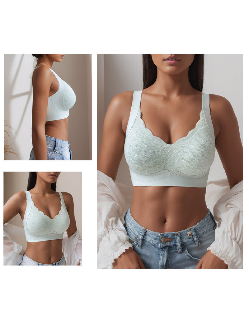 Sostén Fino Ajustable para Mujer, Sin Costuras ni Varillas, Anticaída y Reductor