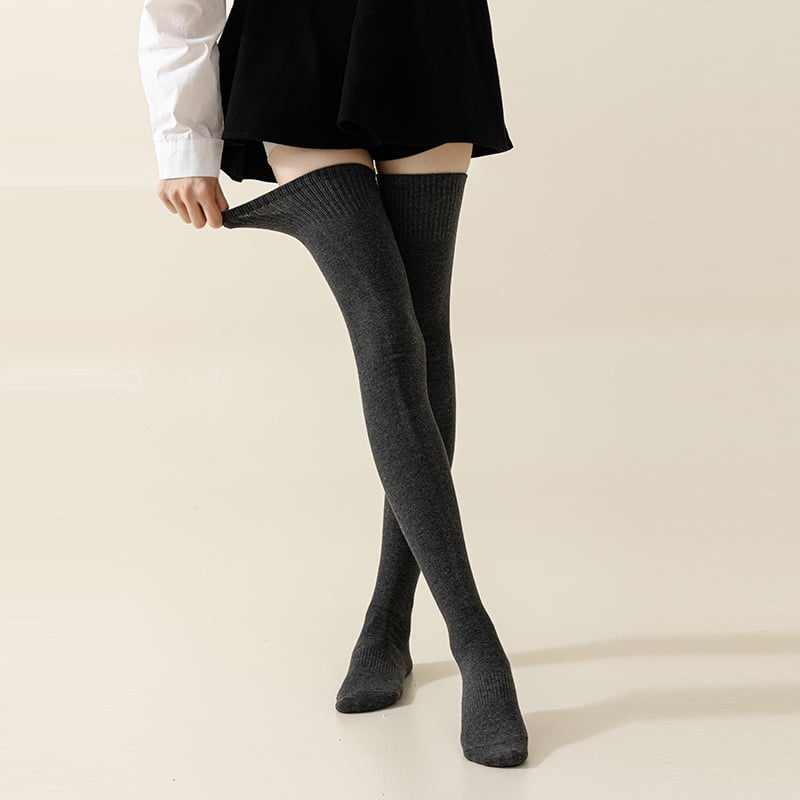🧦❄️ Calcetines Térmicos Hasta la Rodilla para Mujer 100% Algodón – Súper Cálidos, Suaves y Perfectos para el Invierno ✨💖