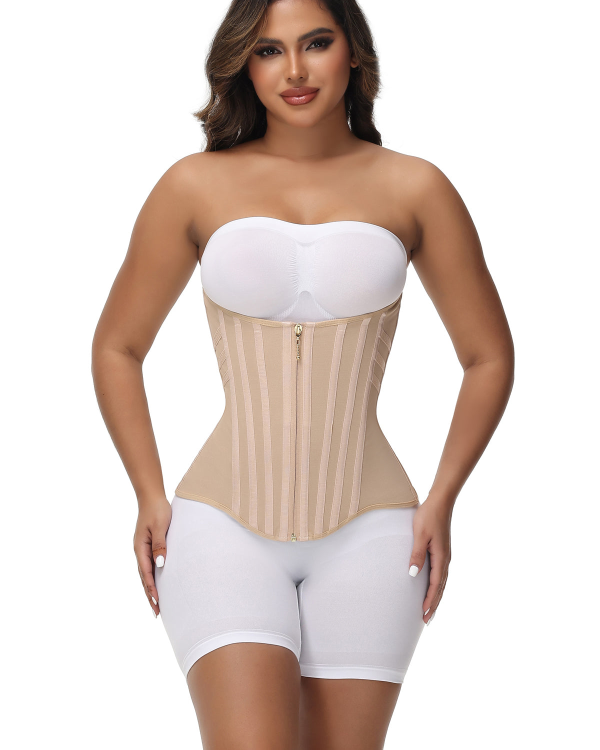 Shapshe® Corset Cinturilla Curvada con Ballenas, Alta Compresión para Cintura Pequeña
