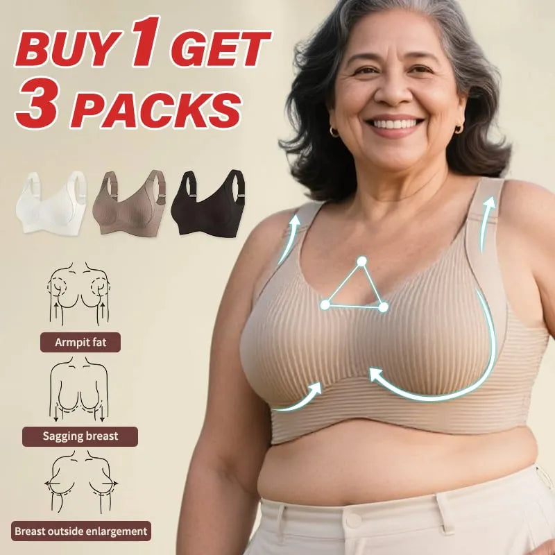 👙 Brasier sin Aros de Soporte Firme – Cómodo, Suave y de Uso Diario ✨