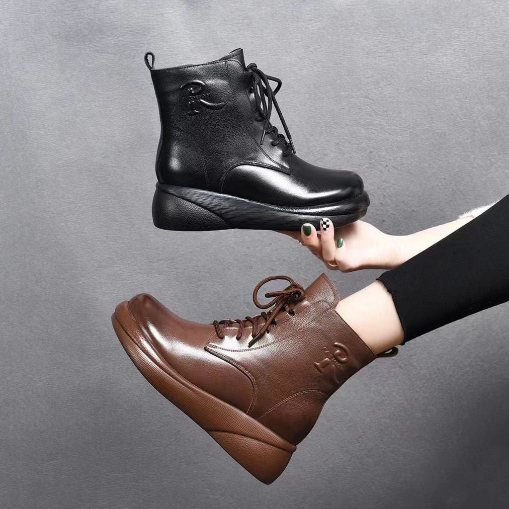 Botas Ortopédicas Cuero Impermeable Nube Camino Serenidad, Comodidad Superior y Protección Todo Clima