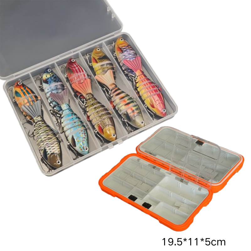 ⏰🔥 ¡Oferta Especial 50% OFF! 🎣 Señuelo Biónico Multisegmentado – Movimiento Realista que Atrae Grandes Peces 🌊🐟