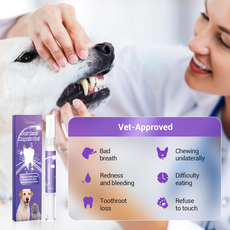 🔥 ÚLTIMO DÍA - COMPRA 1 Y LLÉVATE 1 GRATIS 🔥 Cepillo de dientes en gel reparador bucal para mascotas 🐱🐶