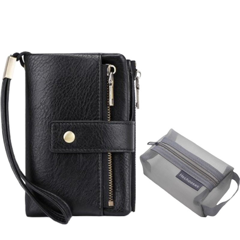 👛 Cartera Triple con Bloqueo RFID – Estilo Retro y Seguridad para tu Día a Día 💼✨