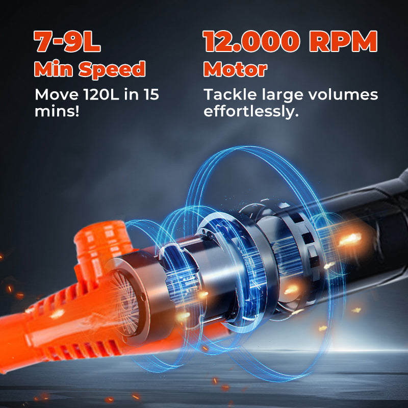 🔥¡50% DE DESCUENTO AHORA!✨Bomba de transferencia de líquidos a batería: sifón rápido y seguro para combustible, agua y aceites con función de parada automática⛽🔋