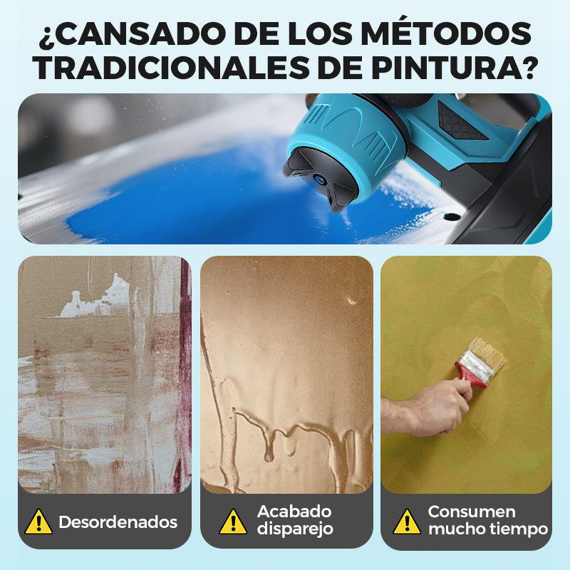🎨 Pulverizador de Pintura Inalámbrico – Potente y Rápido, Acabado Profesional en Minutos 🚀✨