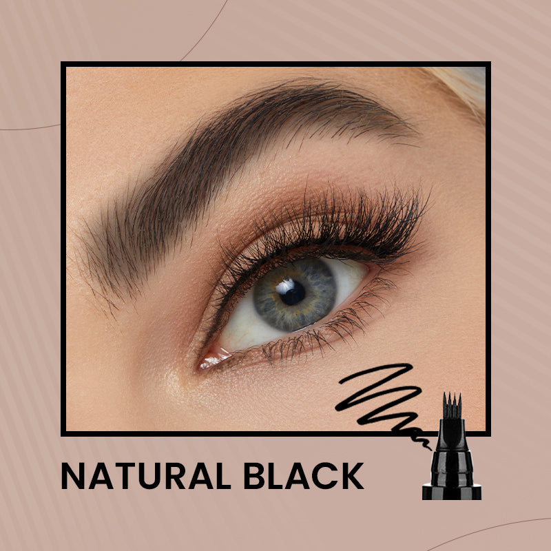 ✍️✨ Lápiz de Cejas y Barba de Cuatro Puntas Resistente al Agua – Precisión Natural y Definición Perfecta Todo el Día 💧🌟